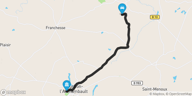 Itinéraire vers Bourbon-l'Archambault