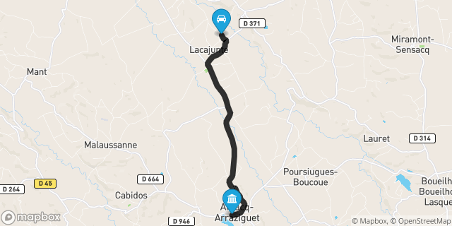 Itinéraire vers Arzacq-Arraziguet