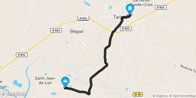 Itinéraire vers Tartas