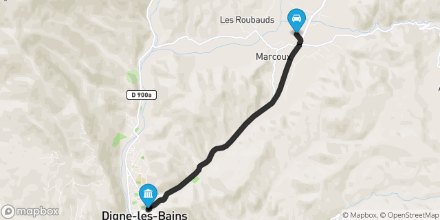 Itinéraire vers Digne-les-Bains