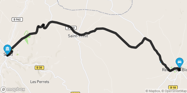 Itinéraire vers Sault
