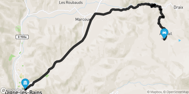 Itinéraire vers Digne-les-Bains