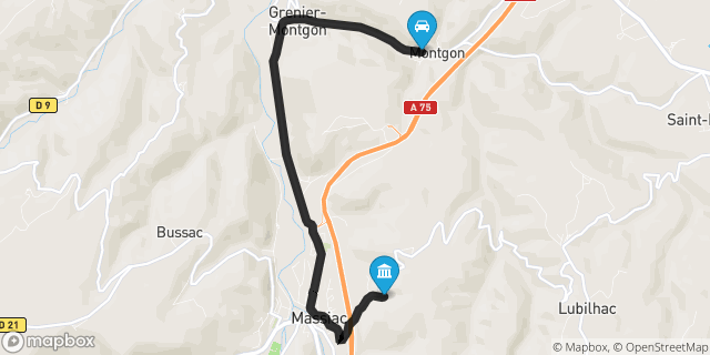 Itinéraire vers Massiac