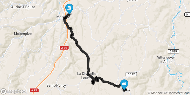 Itinéraire vers Massiac