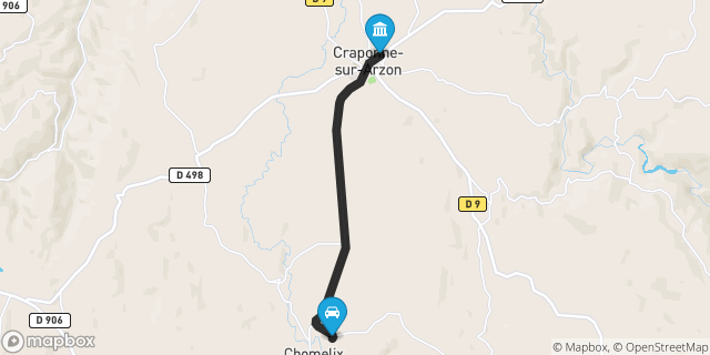 Itinéraire vers Craponne-sur-Arzon