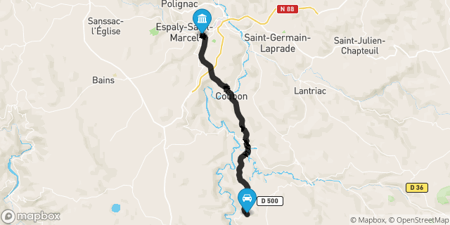 Itinéraire vers Le Puy-en-Velay