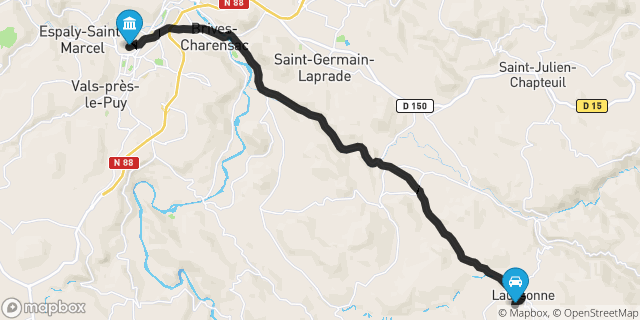 Itinéraire vers Le Puy-en-Velay