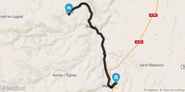 Itinéraire vers Massiac