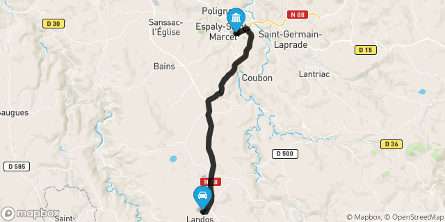 Itinéraire vers Le Puy-en-Velay