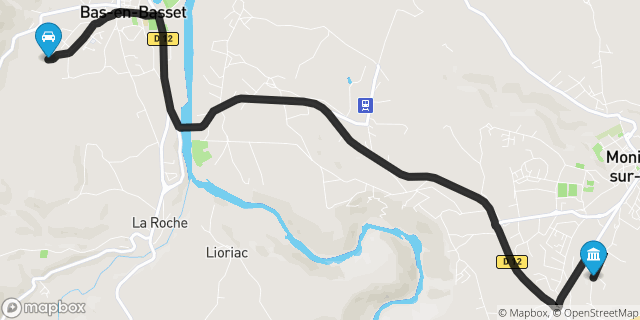 Itinéraire vers Monistrol-sur-Loire
