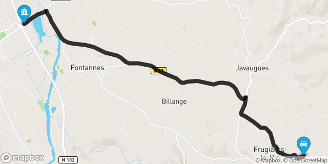 Itinéraire vers Brioude