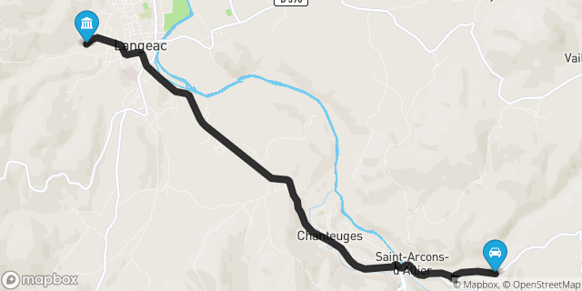 Itinéraire vers Langeac