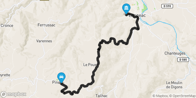 Itinéraire vers Langeac