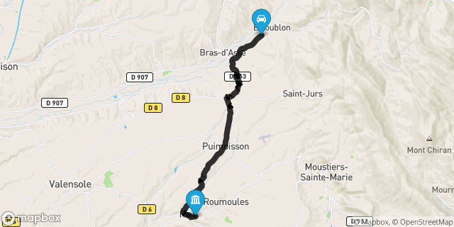 Itinéraire vers Riez