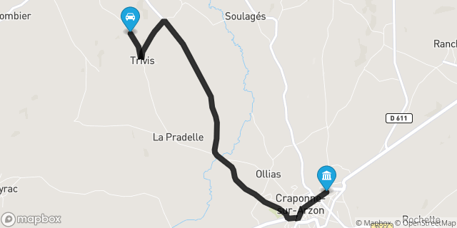 Itinéraire vers Craponne-sur-Arzon
