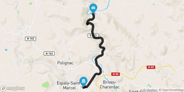 Itinéraire vers Le Puy-en-Velay
