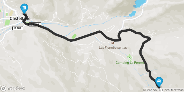 Itinéraire vers Castellane