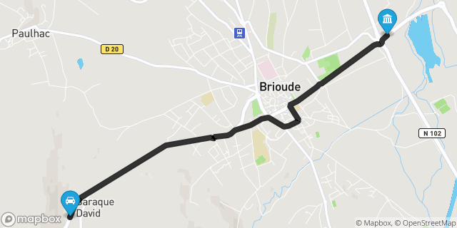 Itinéraire vers Brioude