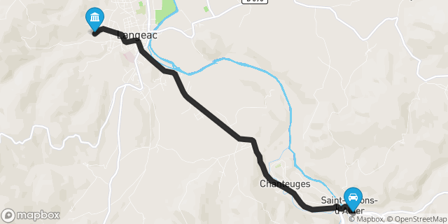 Itinéraire vers Langeac