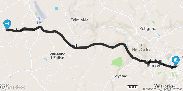 Itinéraire vers Le Puy-en-Velay
