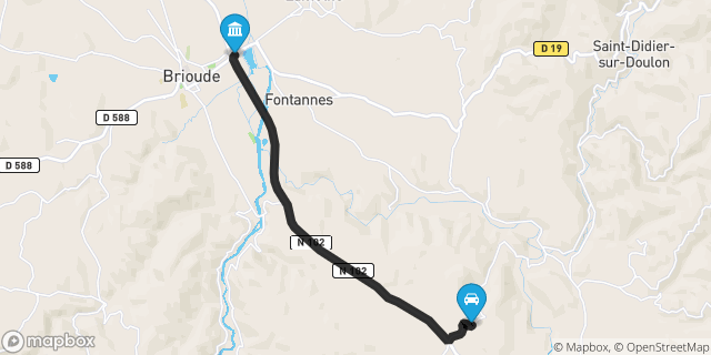 Itinéraire vers Brioude