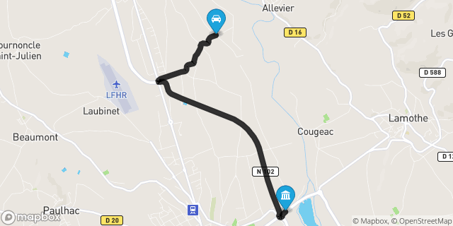 Itinéraire vers Brioude