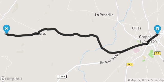 Itinéraire vers Craponne-sur-Arzon