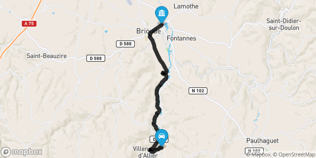 Itinéraire vers Brioude