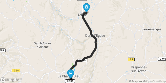 Itinéraire vers Arlanc