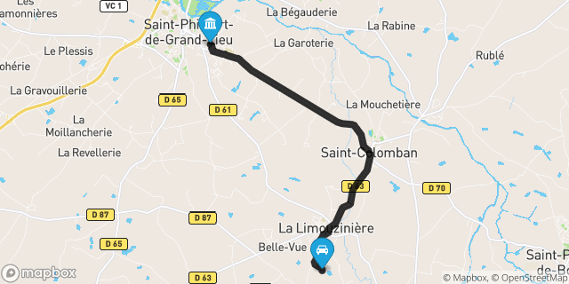 Itinéraire vers Saint-Philbert-de-Grand-Lieu
