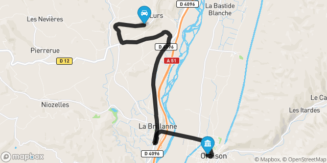 Itinéraire vers Oraison