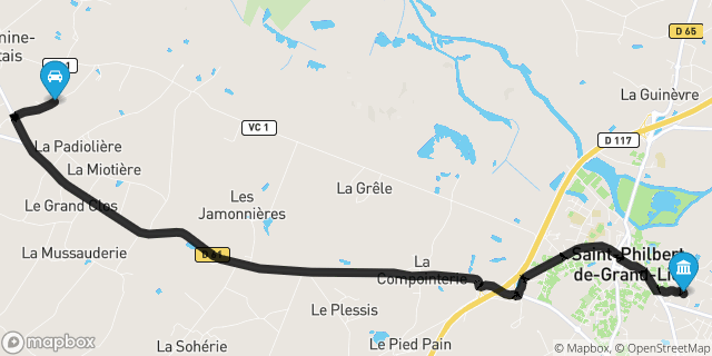 Itinéraire vers Saint-Philbert-de-Grand-Lieu