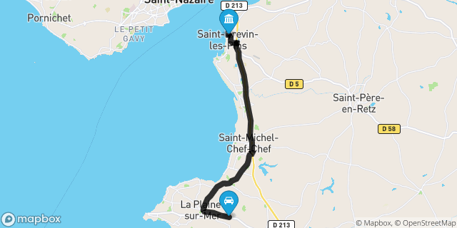 Itinéraire vers Saint-Brevin-les-Pins