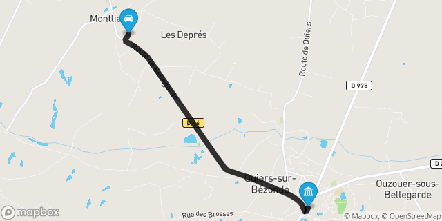 Itinéraire vers Bellegarde