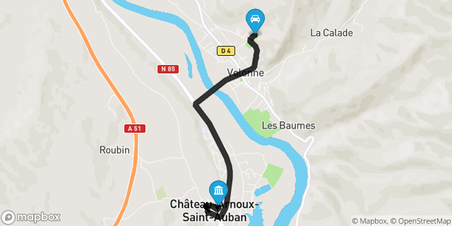 Itinéraire vers Château-Arnoux-Saint-Auban