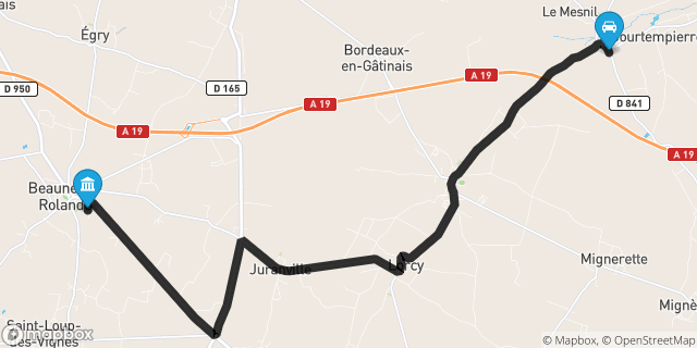 Itinéraire vers Beaune-la-Rolande