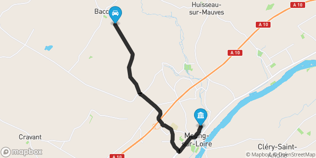Itinéraire vers Meung-sur-Loire