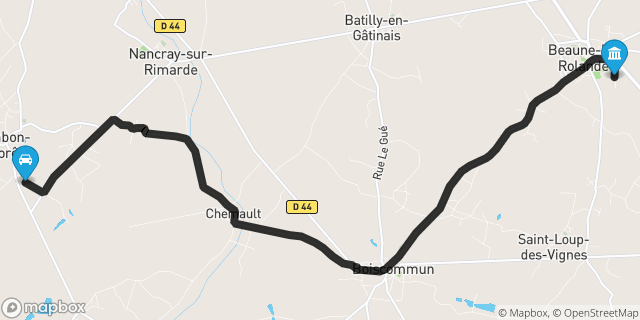 Itinéraire vers Beaune-la-Rolande