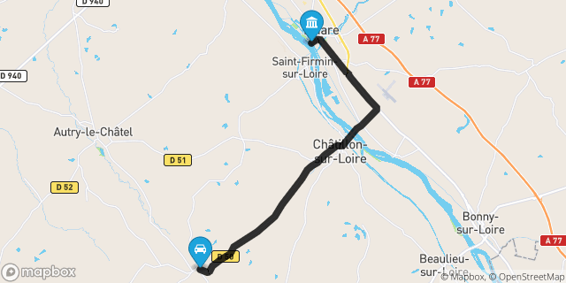 Itinéraire vers Briare