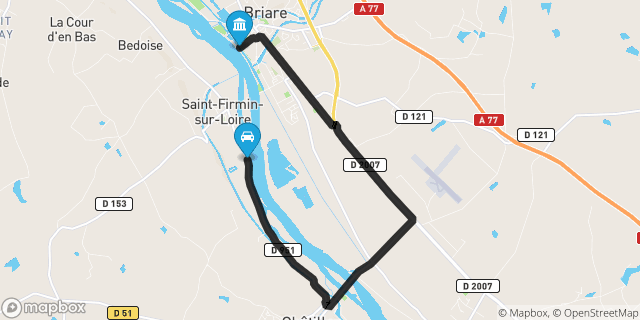 Itinéraire vers Briare