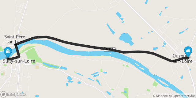 Itinéraire vers Sully-sur-Loire