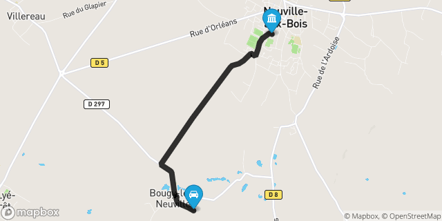 Itinéraire vers Neuville-aux-Bois