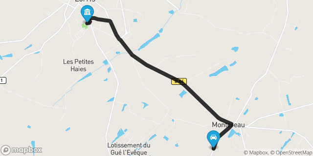 Itinéraire vers Lorris