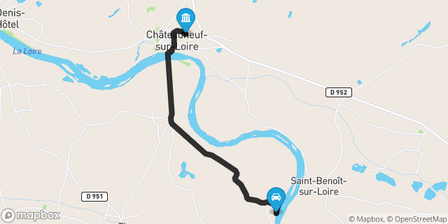 Itinéraire vers Châteauneuf-sur-Loire