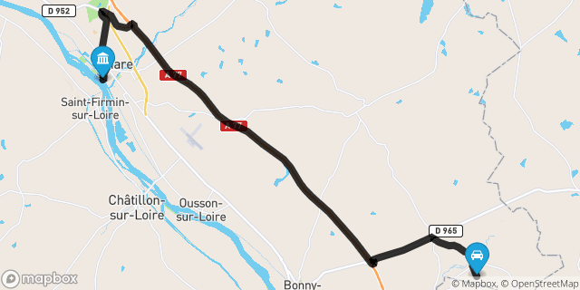 Itinéraire vers Briare