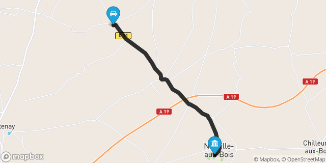 Itinéraire vers Neuville-aux-Bois