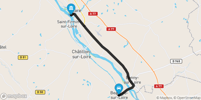 Itinéraire vers Briare