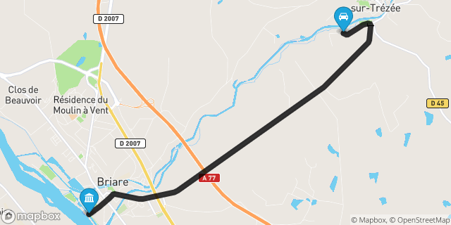 Itinéraire vers Briare