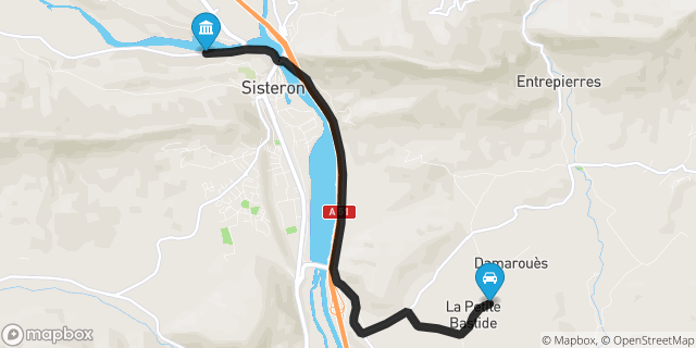 Itinéraire vers Sisteron