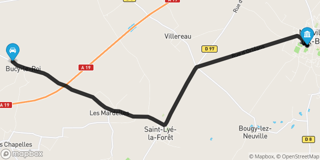 Itinéraire vers Neuville-aux-Bois